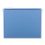 Colored Hanging File Folders With 1/5 Cut Tabs, Letter Size, 1/5-cut Tabs, Blue, 25/box