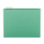 Colored Hanging File Folders With 1/5 Cut Tabs, Letter Size, 1/5-cut Tabs, Green, 25/box