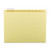 Colored Hanging File Folders With 1/5 Cut Tabs, Letter Size, 1/5-cut Tabs, Yellow, 25/box