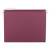 Colored Hanging File Folders With 1/5 Cut Tabs, Letter Size, 1/5-cut Tabs, Maroon, 25/box