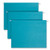 Colored Hanging File Folders With 1/5 Cut Tabs, Letter Size, 1/5-cut Tabs, Teal, 25/box