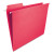 Fastab Hanging Folders, Letter Size, 1/3-cut Tabs, Red, 20/box