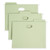 Fastab Tuff Hanging Pockets, Letter Size, 1/3-cut Tabs, Moss, 9/box