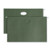 Hanging Pockets With Full-height Gusset, 1 Section, 1.75" Capacity, Legal Size, Standard Green, 25/box