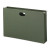 Hanging Pockets With Full-height Gusset, 1 Section, 3.5" Capacity, Legal Size, Standard Green, 10/box