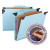 Fastab Hanging Pressboard Classification Folders, 1 Divider, Letter Size, Blue