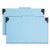 Fastab Hanging Pressboard Classification Folders, 2 Dividers, Legal Size, Blue