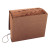 Tuff Expanding Wallet, 12 Sections, Elastic Cord Closure, 1/6-cut Tabs, Letter Size, Redrope