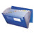 Expanding File With Color Tab Inserts, 9" Expansion, 12 Sections, Elastic Cord Closure, 1/12-cut Tabs, Letter Size, Blue