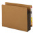 Redrope Drop-front End Tab File Pockets, Fully Lined 6.5" High Gussets, 3.5" Expansion, Letter Size, Redrope/brown, 10/box