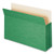 Colored File Pockets, 3.5" Expansion, Legal Size, Green