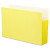 Colored File Pockets, 3.5" Expansion, Legal Size, Yellow