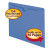 Colored File Jackets With Reinforced Double-ply Tab, Straight Tab, Letter Size, Blue, 100/box