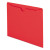 Colored File Jackets With Reinforced Double-ply Tab, Straight Tab, Letter Size, Red, 100/box