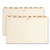 Pressboard Mortgage Folder Dividers, Pre-printed, 1 Fastener, Legal Size, Manila, 7 Dividers/set, 12 Sets