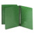 Prong Fastener Premium Pressboard Report Cover, Two-piece Prong Fastener, 3" Capacity, 8.5 X 11, Green/green