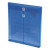Poly String And Button Interoffice Envelopes, Open-end (vertical), 9.75 X 11.63, Transparent Blue, 5/pack