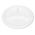 Plastic Dinnerware, Compartment Plates, 9" Dia, White, 125/pack