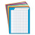 Jumbo Vertical Incentive Chart Pack, 22 X 28, Vertical Orientation, Assorted Colors With Assorted Borders, 8/pack