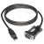 Usb-a To Serial Adapter Cable, 5 Ft, Black