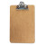 Hardboard Clipboard, 0.75" Clip Capacity, Holds 5 X 8 Sheets, Brown