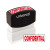 Message Stamp, Confidential, Pre-inked One-color, Red