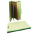 Six-section Pressboard Classification Folders, 2" Expansion, 2 Dividers, 6 Fasteners, Legal Size, Green Exterior, 10/box