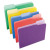 Deluxe Colored Top Tab File Folders, 1/3-cut Tabs: Assorted, Letter Size, Assorted Colors, 100/box