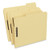 Deluxe Reinforced Top Tab Fastener Folders, 0.75" Expansion, 2 Fasteners, Letter Size, Yellow Exterior, 50/box