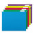 Deluxe Bright Color Hanging File Folders, Letter Size, 1/5-cut Tabs, Assorted Colors, 25/box