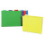 Deluxe Bright Color Hanging File Folders, Letter Size, 1/5-cut Tabs, Assorted Colors, 25/box