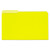 Interior File Folders, 1/3-cut Tabs: Assorted, Legal Size, 11-pt Stock, Yellow, 100/box