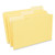 Interior File Folders, 1/3-cut Tabs: Assorted, Legal Size, 11-pt Stock, Yellow, 100/box