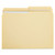 Double-ply Top Tab Manila File Folders, 1/2-cut Tabs: Assorted, Letter Size, 0.75" Expansion, Manila, 100/box