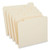 Double-ply Top Tab Manila File Folders, 1/5-cut Tabs: Assorted, Letter Size, 0.75" Expansion, Manila, 100/box
