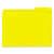 Reinforced Top-tab File Folders, 1/3-cut Tabs: Assorted, Letter Size, 1" Expansion, Yellow, 100/box