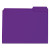 Reinforced Top-tab File Folders, 1/3-cut Tabs: Assorted, Letter Size, 1" Expansion, Violet, 100/box