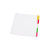 Deluxe Write-on/erasable Tab Index, 5-tab, 11 X 8.5, White, Assorted Tabs, 1 Set