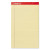 Perforated Ruled Writing Pads, Wide/legal Rule, Red Headband, 50 Canary-yellow 8.5 X 14 Sheets, Dozen