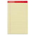 Perforated Ruled Writing Pads, Wide/legal Rule, Red Headband, 50 Canary-yellow 8.5 X 14 Sheets, Dozen