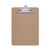 Hardboard Clipboard, 1.25" Clip Capacity, Holds 8.5 X 11 Sheets, Brown