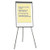 Dry Erase Board With Tripod Easel, 29 X 41, White Surface, Black Frame