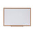 Deluxe Melamine Dry Erase Board, 36 X 24, Melamine White Surface, Oak Fiberboard Frame