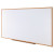 Deluxe Melamine Dry Erase Board, 96 X 48, Melamine White Surface, Oak Fiberboard Frame