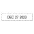 Printy Economy Date Stamp, Self-inking, 1.63" X 0.38", Black