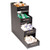 Narrow Condiment Organizer, 8 Compartments, 6 X 19 X 15.88, Black