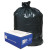 Linear Low-density Can Liners, 56 Gal, 0.9 Mil, 43" X 47", Black, 10 Bags/roll, 10 Rolls/carton