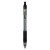 Z-grip Ballpoint Pen, Retractable, Medium 1 Mm, Black Ink, Clear/black Barrel, 24/pack