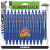 Z-grip Ballpoint Pen, Retractable, Medium 1 Mm, Blue Ink, Translucent Blue/blue Barrel, 24/pack