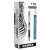 F-301 Ballpoint Pen, Retractable, Fine 0.7 Mm, Black Ink, Stainless Steel/black Barrel